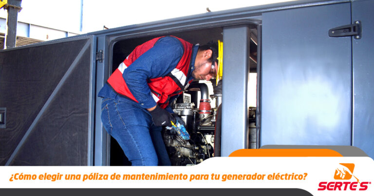 Sertes. ¿Cómo elegir una póliza de mantenimiento para tu generador eléctrico?